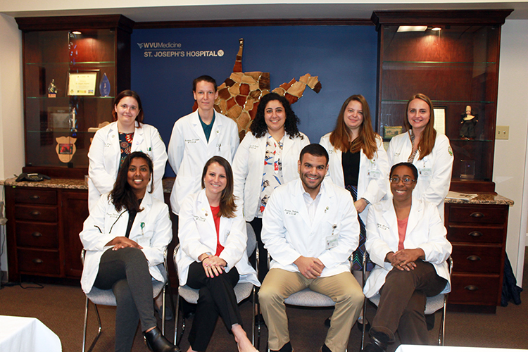 Third-year students from the West Virginia School of Osteopathic Medicine